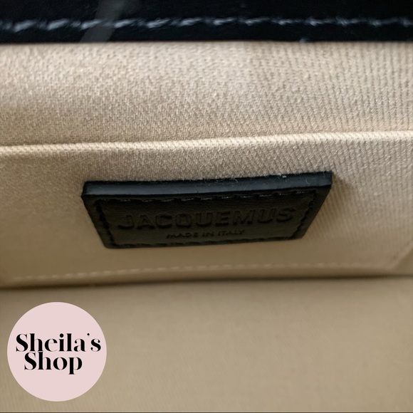 NWT Jacquemus Le Chiquito Moyen Medium Black Leather Top Handle Bag - Picture 4 of 9